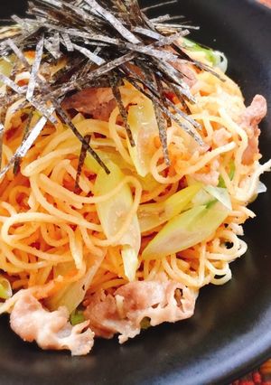 ネギ豚明太焼きそば☆-レシピのメイン写真