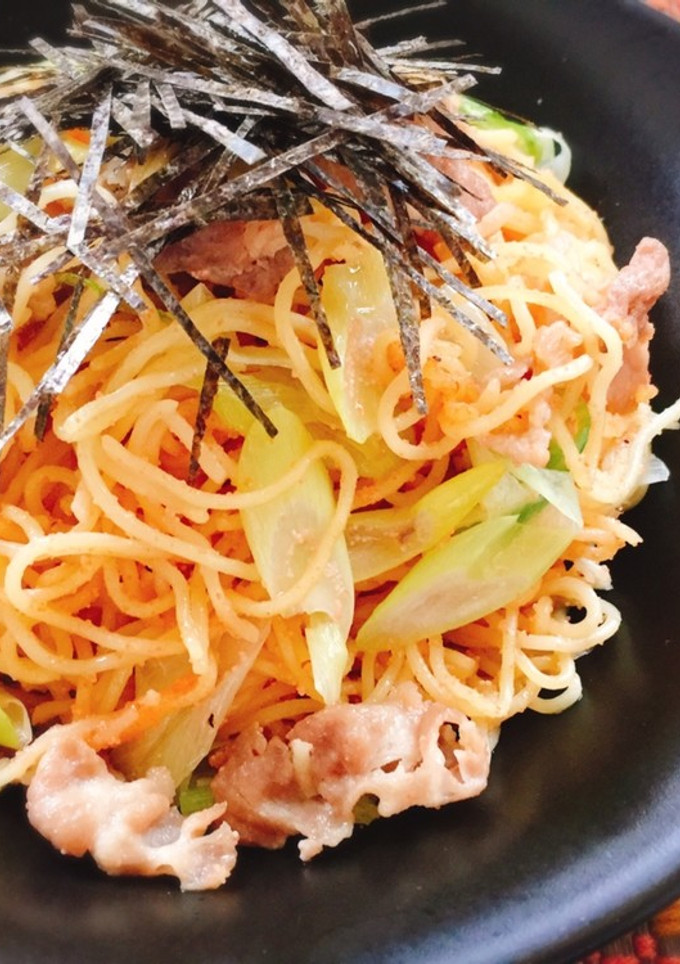 ネギ豚明太焼きそば☆-レシピのメイン写真