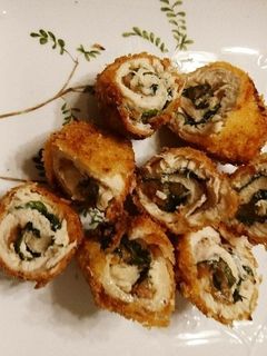 鶏むね肉フライ☆梅シソ巻き~簡単!-レシピのメイン写真