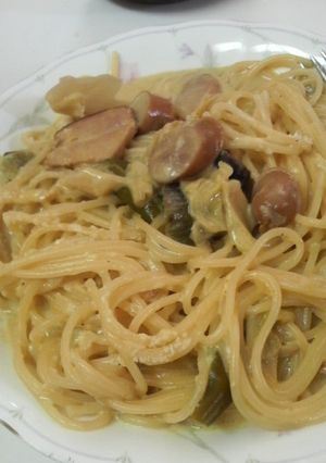 オリジナル!!絶品グリーンカレーパスタ☆-レシピのメイン写真