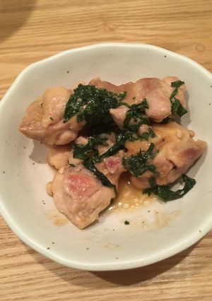 焼いたもも肉に液みそ-レシピのメイン写真