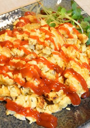 ヘルシー★豆腐入りスクランブルエッグ-レシピのメイン写真