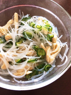美容効果あり!春雨ときゅうりの酢の物-レシピのメイン写真