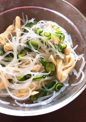 美容効果あり！春雨ときゅうりの酢の物-レシピのメイン写真