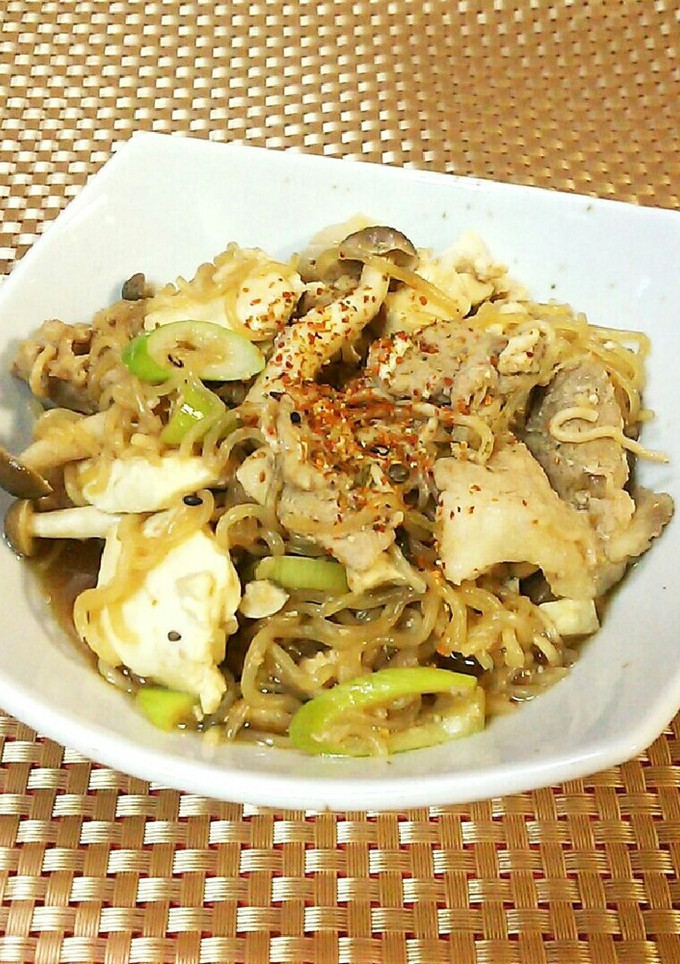 レンジde超簡単♡豚肉のすき焼き風〜♪-レシピのメイン写真