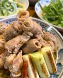 豚の角煮　短時間で完成　薄い豚バラ肉使用