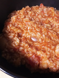 節約飯♪チキンラーメントマト煮込み雑炊♪-レシピのメイン写真
