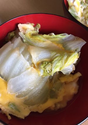 白菜の卵とじ-レシピのメイン写真