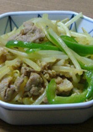 もやしと豚肉のカレー炒め　-レシピのメイン写真