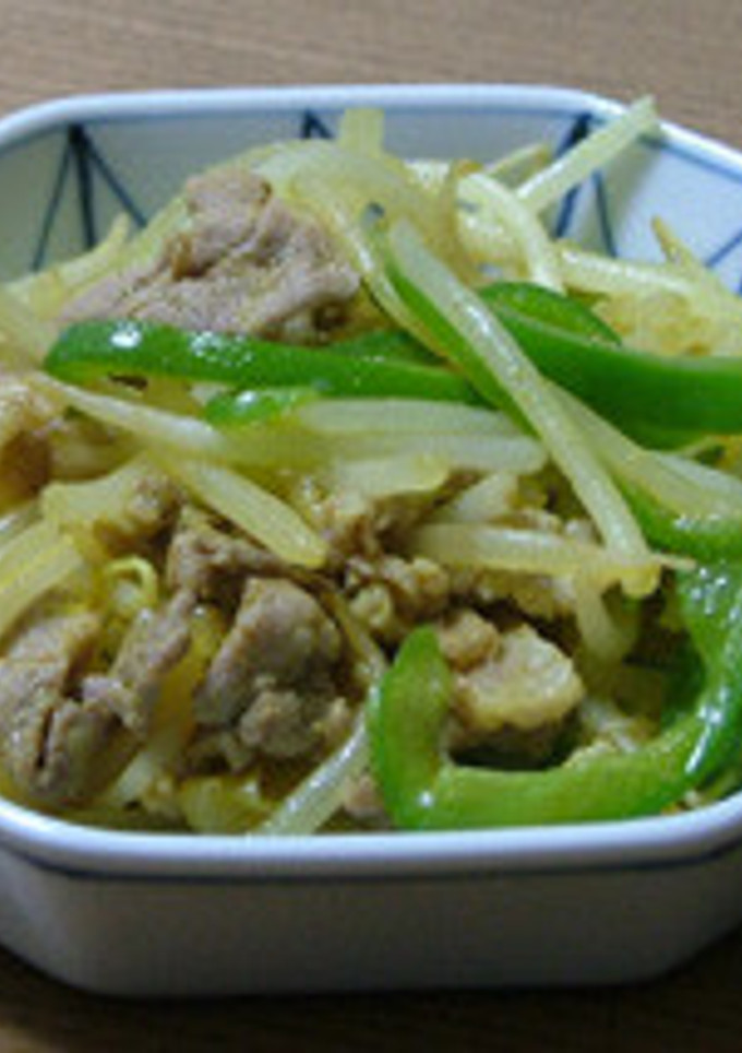 もやしと豚肉のカレー炒め　-レシピのメイン写真