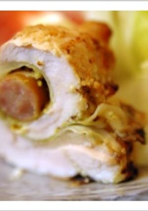 ロールチキンの辛子マヨネーズ焼き-レシピのメイン写真