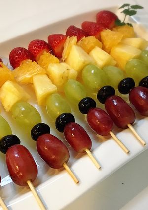 カラフルレインボーフルーツ串-レシピのメイン写真
