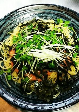 簡単明太子スパゲティ　お酒のお供に❤-レシピのメイン写真