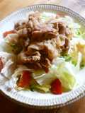豚肉の香味焼き♡レタス添え♪