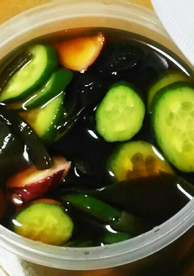 たこときゅうり・わかめの酢の物-レシピのメイン写真