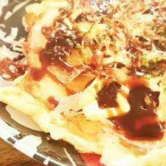キャベツとチーズのお好み焼き(^-^)/-レシピのメイン写真