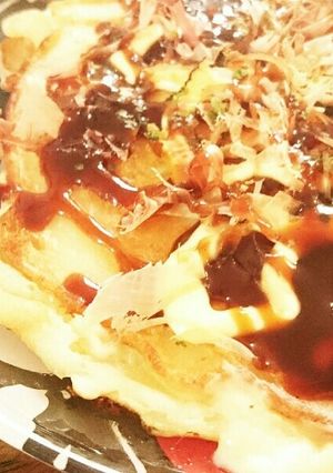 キャベツとチーズのお好み焼き(^-^)/-レシピのメイン写真
