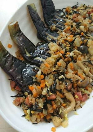 野菜で野菜を食べる！なすの甘辛やさいがけ-レシピのメイン写真