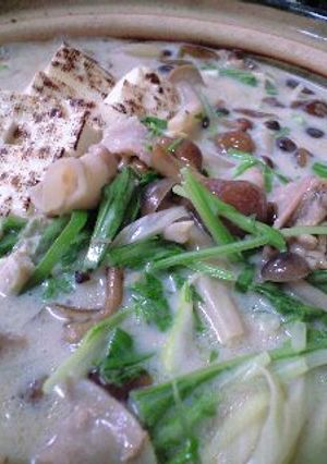 なめこ豆乳鍋-レシピのメイン写真