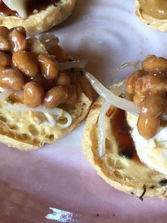 納豆とあんかけモヤシのがんもバーガー-レシピのメイン写真
