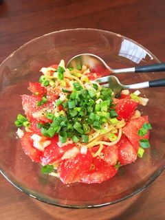 【簡単】旦那大絶賛の冷製トマトパスタ♡-レシピのメイン写真