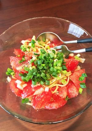 【簡単】旦那大絶賛の冷製トマトパスタ♡-レシピのメイン写真
