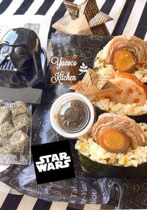 暗黒おにぎらず（スターウォーズの日）-レシピのメイン写真