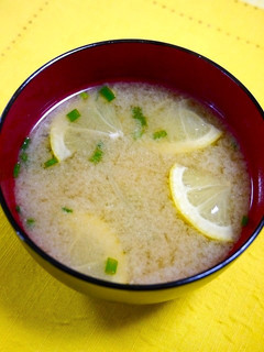 簡単!檸檬味噌汁-レシピのメイン写真