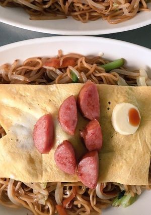 子どもの日に！こいのぼりオムそば-レシピのメイン写真
