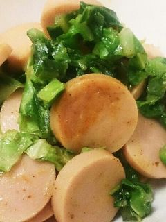 お弁当☆魚肉ソーセージのカレー炒め-レシピのメイン写真