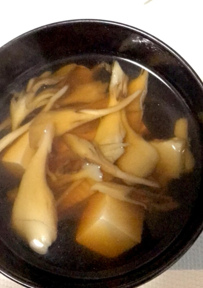 豆腐と筍と舞茸のすまし汁-レシピのメイン写真