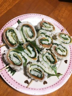 超簡単竹輪とシソのクルクル巻♪-レシピのメイン写真