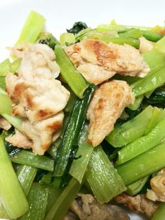 チャチャッと豚肉小松菜炒め-レシピのメイン写真