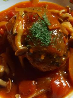 煮込みハンバーグ(トマトソース)-レシピのメイン写真