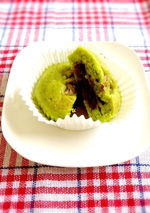 明日葉をつかった若草蒸しパン-レシピのメイン写真