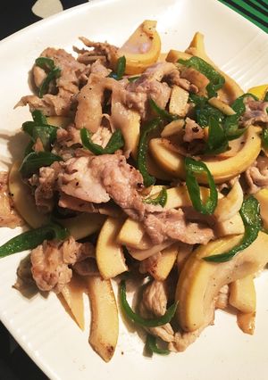 筍と豚肉 ピーマンの塩レモン炒め-レシピのメイン写真