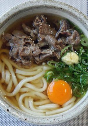 いりこ出汁の肉うどん-レシピのメイン写真