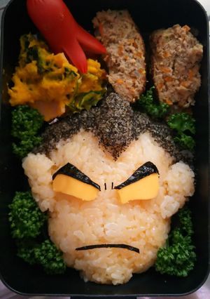 旦那⭐キャラ弁 ウルフマン-レシピのメイン写真