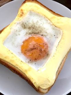 簡単☆目玉焼きトースト-レシピのメイン写真