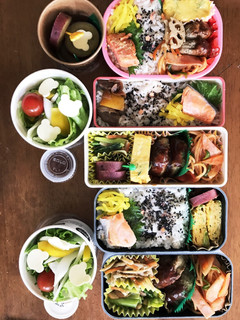 ハンバーグとナポリタン弁当-レシピのメイン写真
