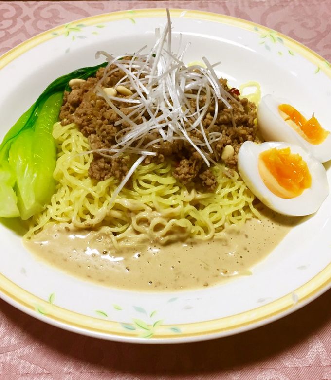 痺れる辛さ 本格汁なし担々麺 ごまダレで-レシピのメイン写真