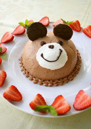 子供の日やお誕生日に＊くまさんケーキ＊-レシピのメイン写真
