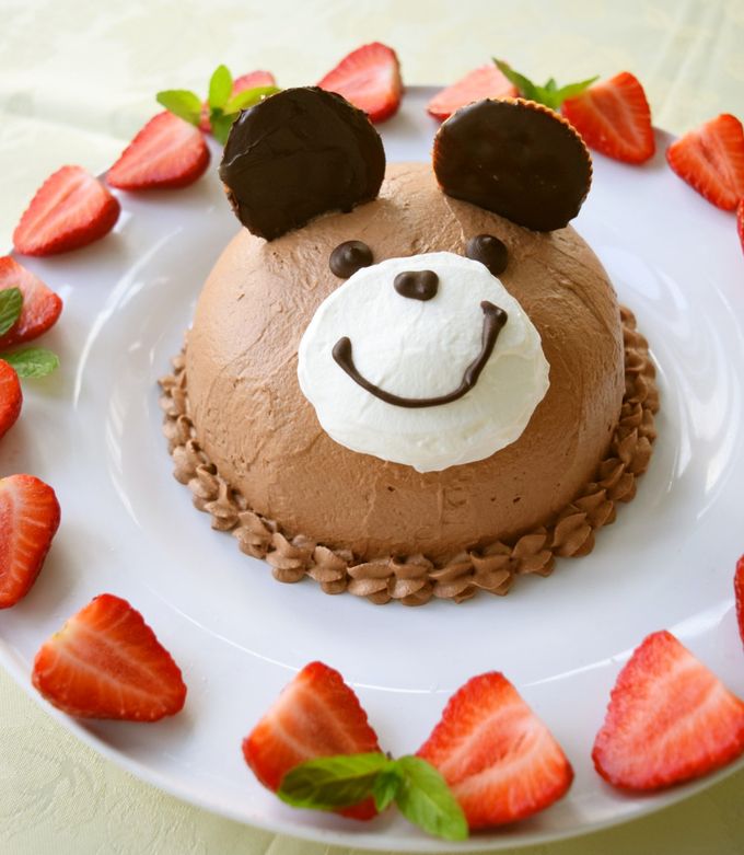 子供の日やお誕生日に＊くまさんケーキ＊ by ukulele大好き