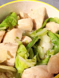 ささっと!キャベツと鶏肉のマヨ丼-レシピのメイン写真