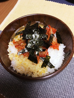 ラー油キムチのすぐ楽!卵かけご飯-レシピのメイン写真