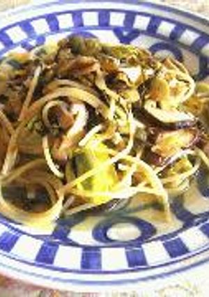 高菜とキノコの森パスタ-レシピのメイン写真