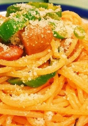青唐辛子のナポリタン-レシピのメイン写真