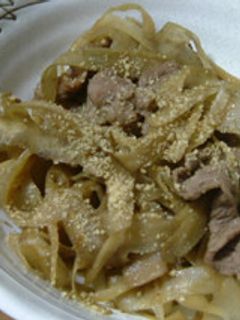 ゴボウと牛肉の炒め煮 -レシピのメイン写真
