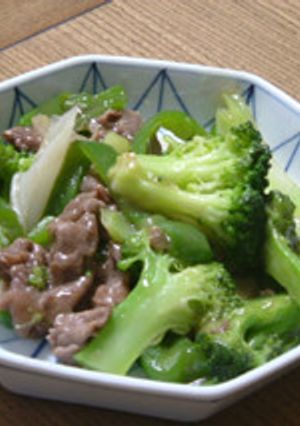 ブロッコリーと牛肉の炒め煮　-レシピのメイン写真
