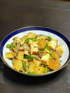 豚肉と筍と厚揚げの味噌炒め-レシピのメイン写真